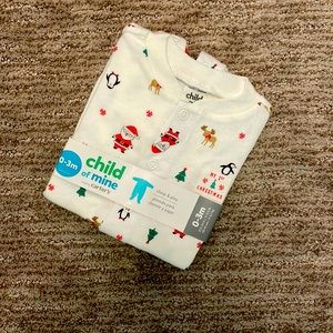 0-3 month My 1st Christmas pajama set. Never worn.